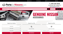 Desktop Screenshot of partsfornissans.com